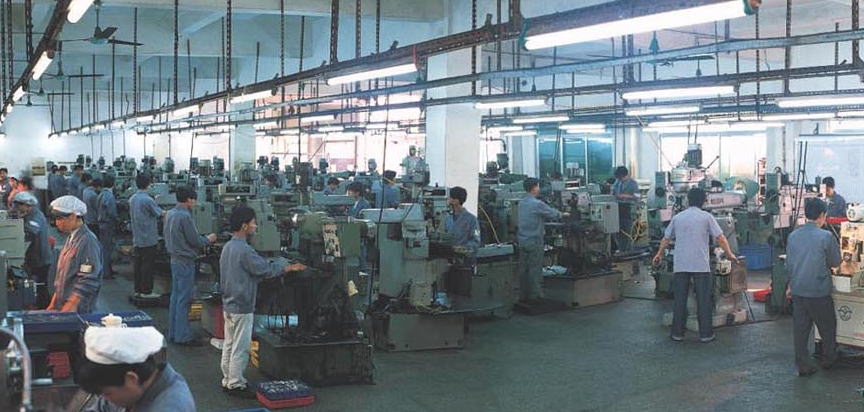 a scene of the factory in China